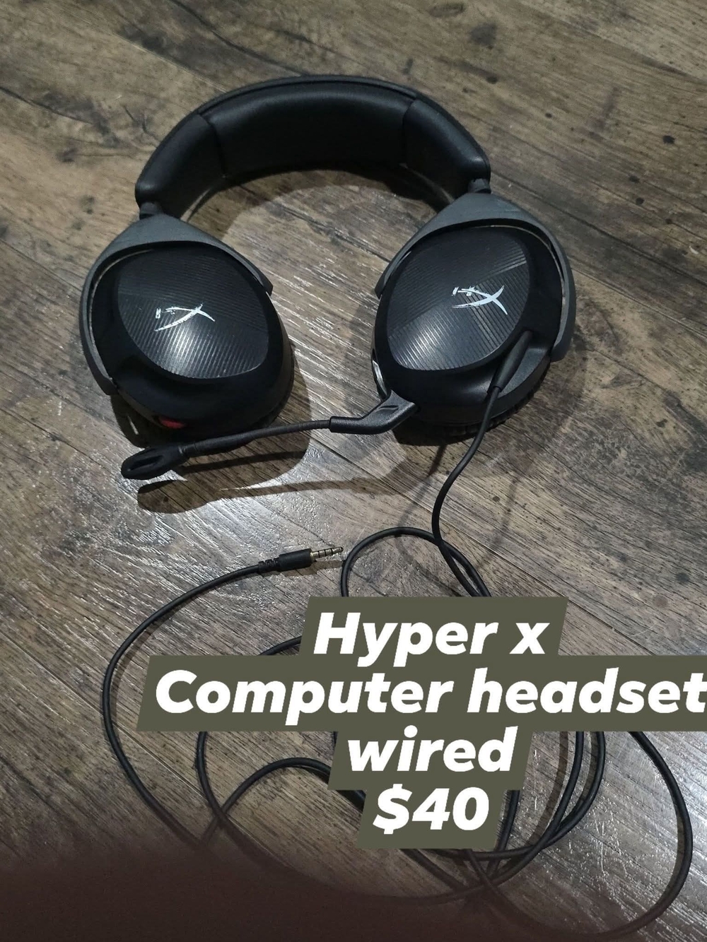 Hype HyperX Wired Gaming Headset - Black